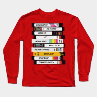 Video Tape Nostalgia 80s 90s Long Sleeve T-Shirt